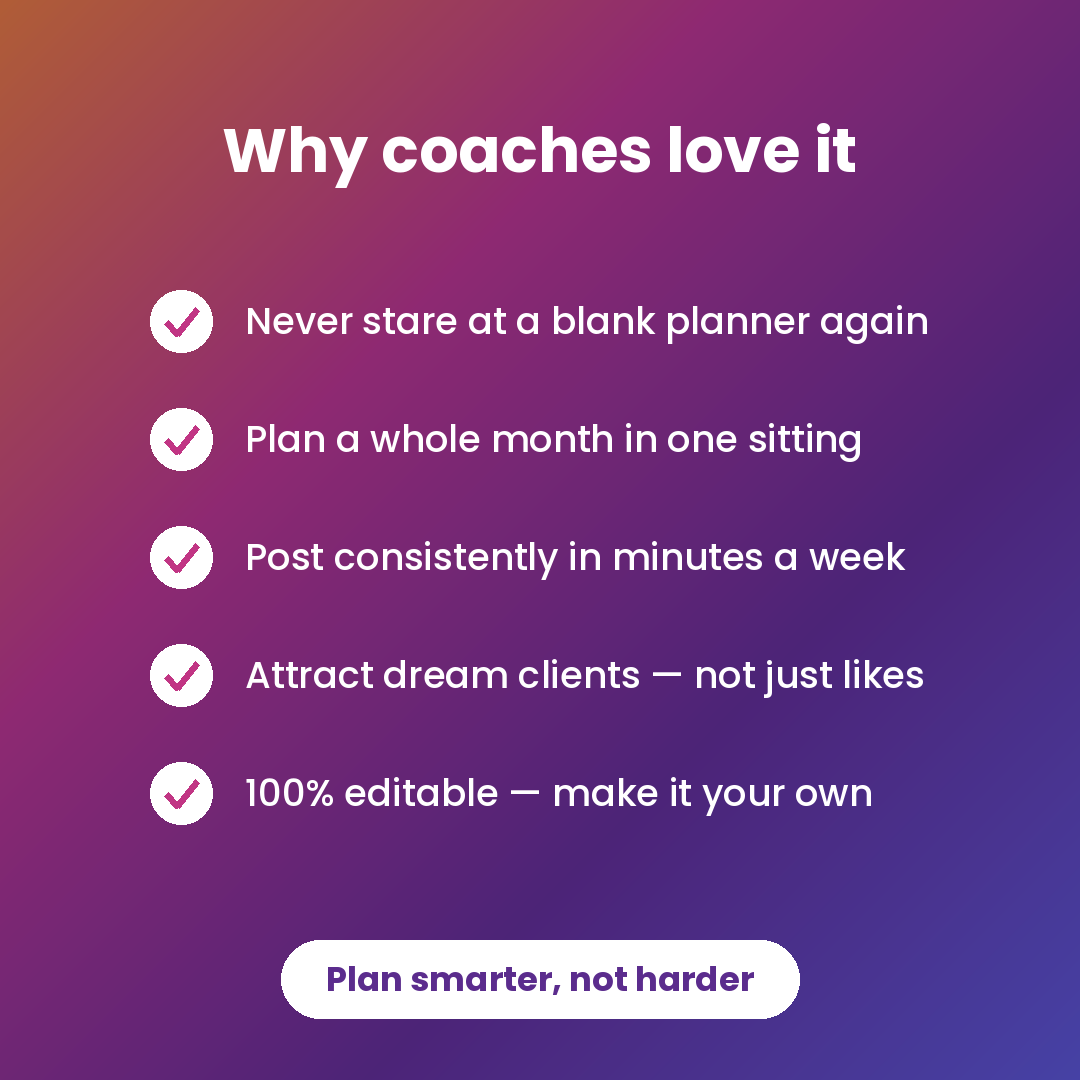 Benefits of a content planner